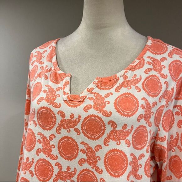 Liz Claiborne paisley print a-line long sleeve Dress size large - Picture 2 of 12